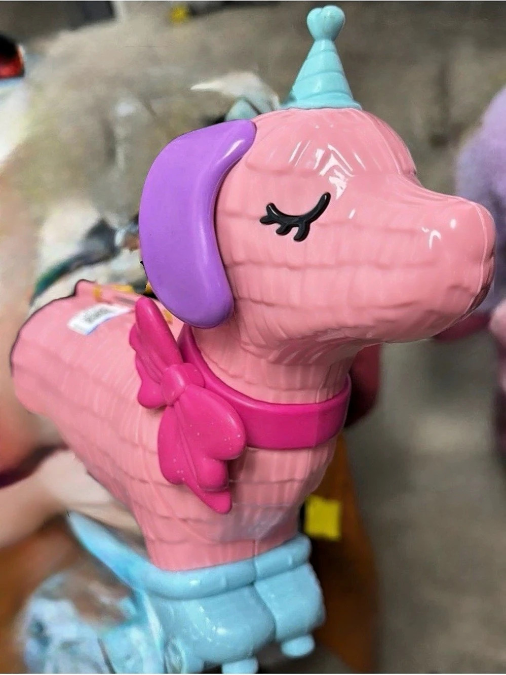 Mattel Polly Pocket Piñata Party Compact Pink & Blue Toy Case Only